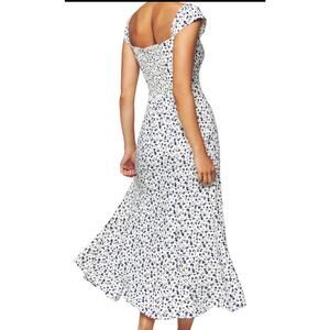 Reformation Floral Print Cap Sleeve Midi Dress Size 2 Womens Bryson Ditsy